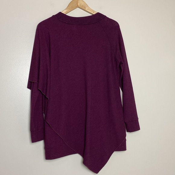 Soft Surroundings Long Sleeve V Neck Asymmetrical Sweater Size S - Picture 7 of 13